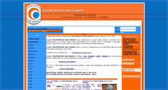 Desktop Screenshot of polisportivasandonato.it