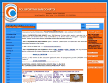 Tablet Screenshot of polisportivasandonato.it